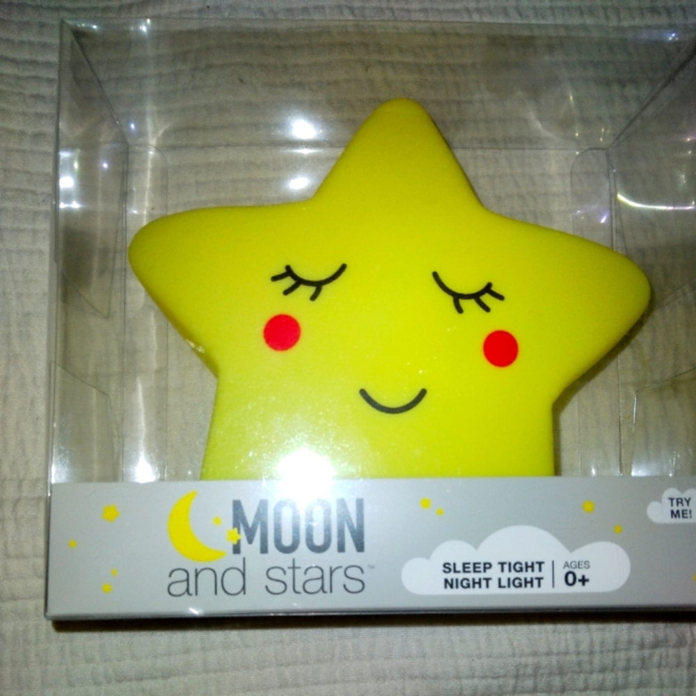 Moon and stars night light